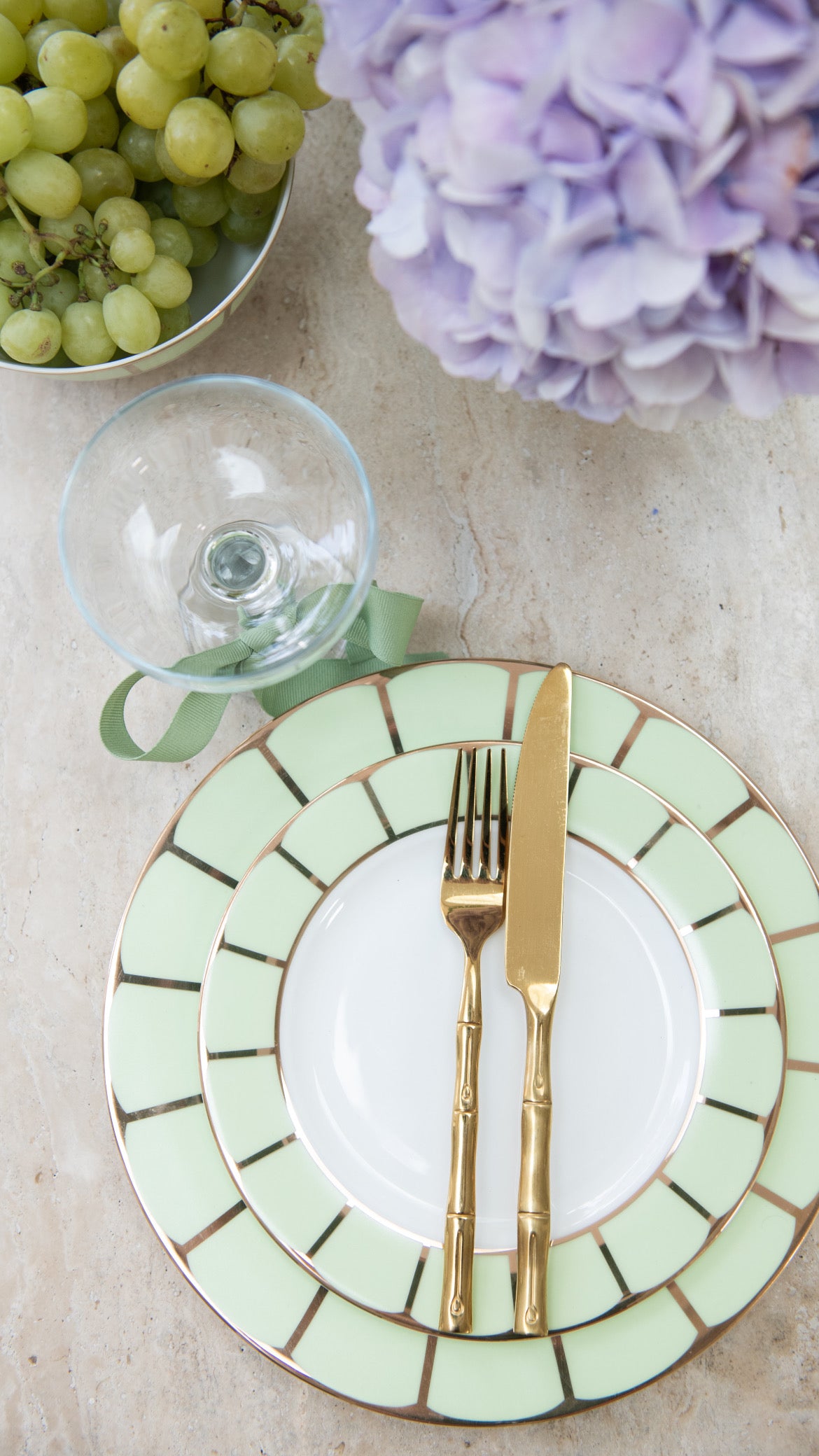 Sicily 3 Piece Dinner Set in Pistachio Green (Set of 6)