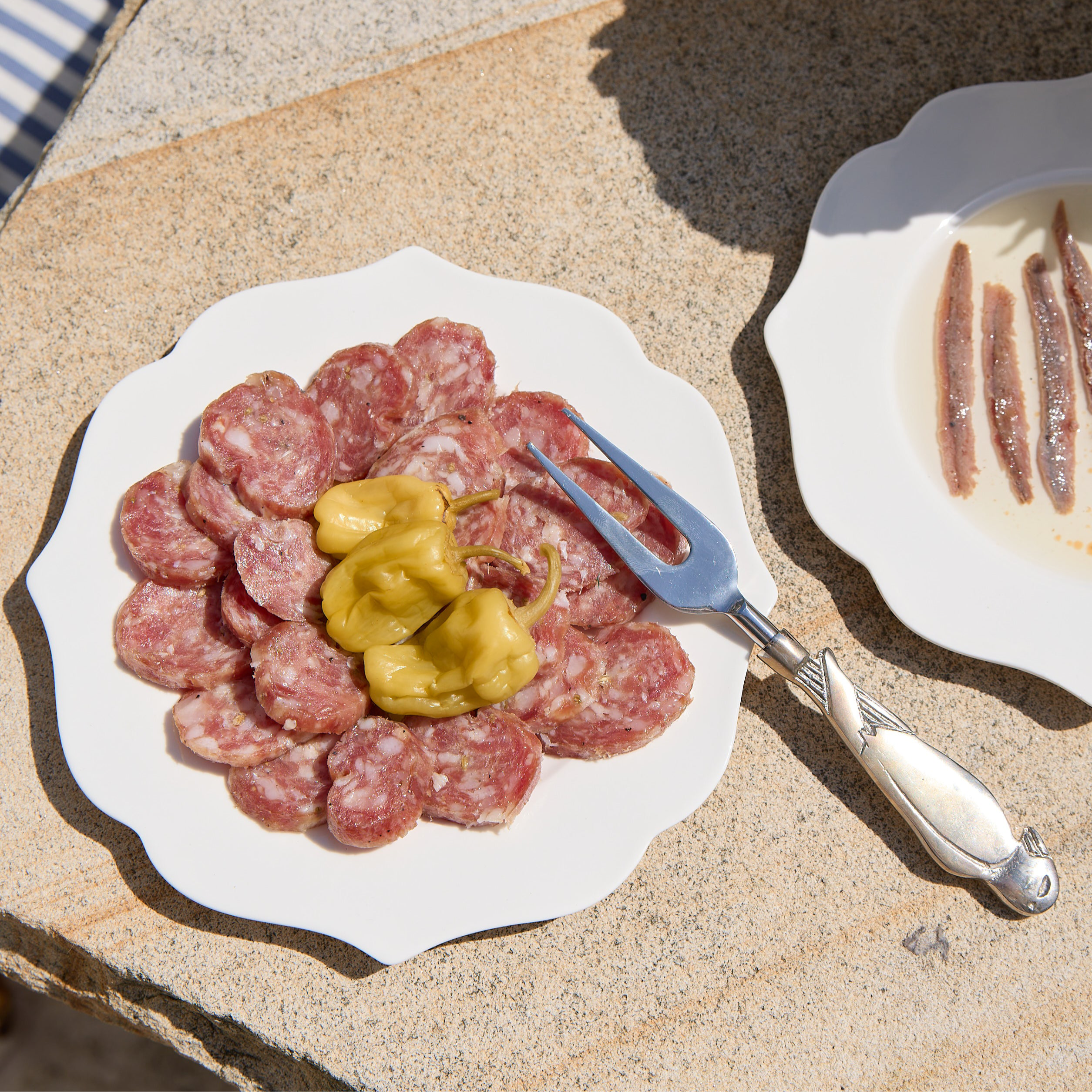 White Porcelain Visconti Side Plate Set (12pc)