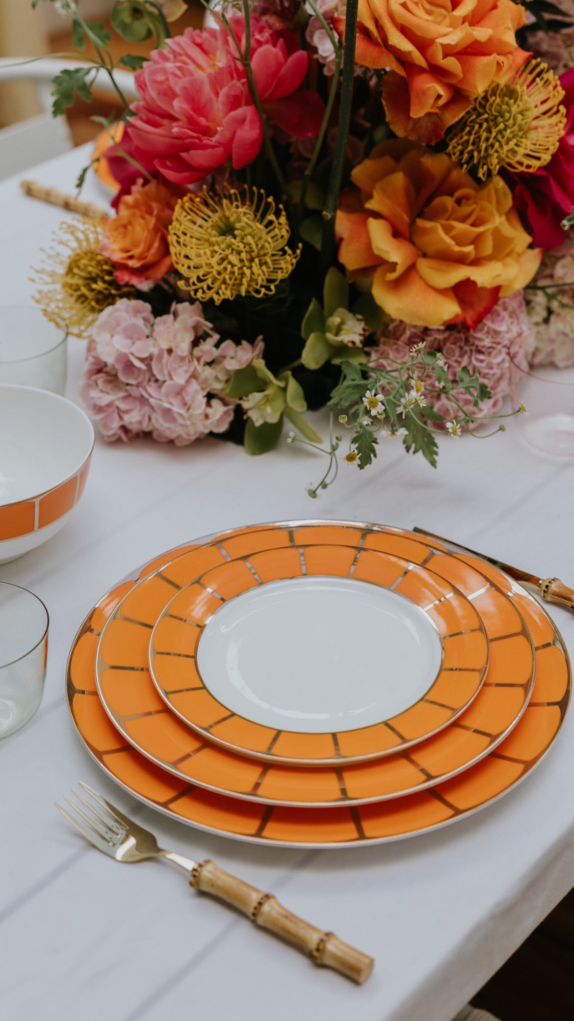 Sicily 2 Piece Dinner Set in Blood Orange