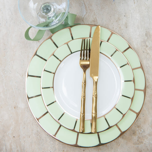 Sicily 3 Piece Dinner Set in Pistachio Green (Set of 6)