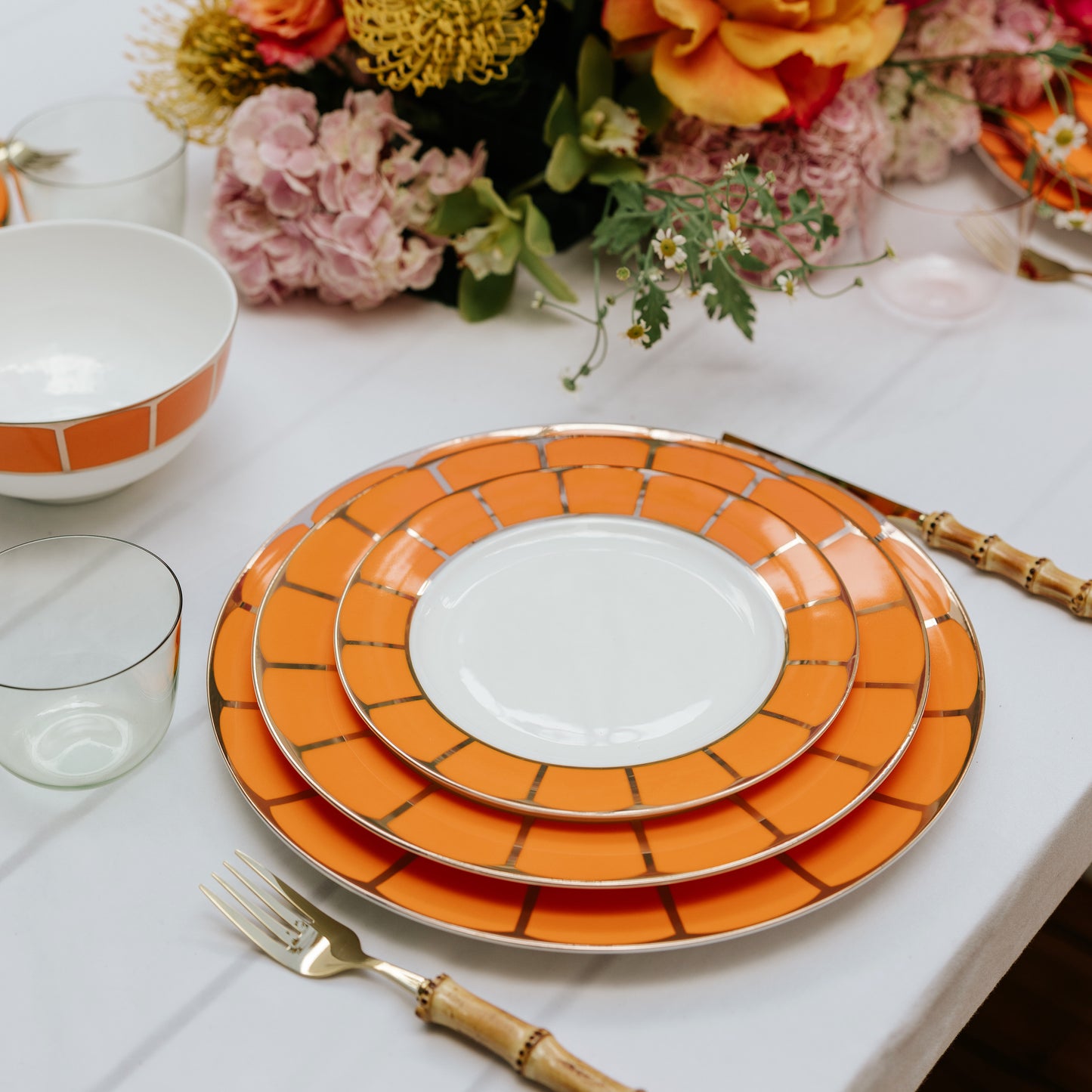 Sicily 2 Piece Dinner Set in Blood Orange