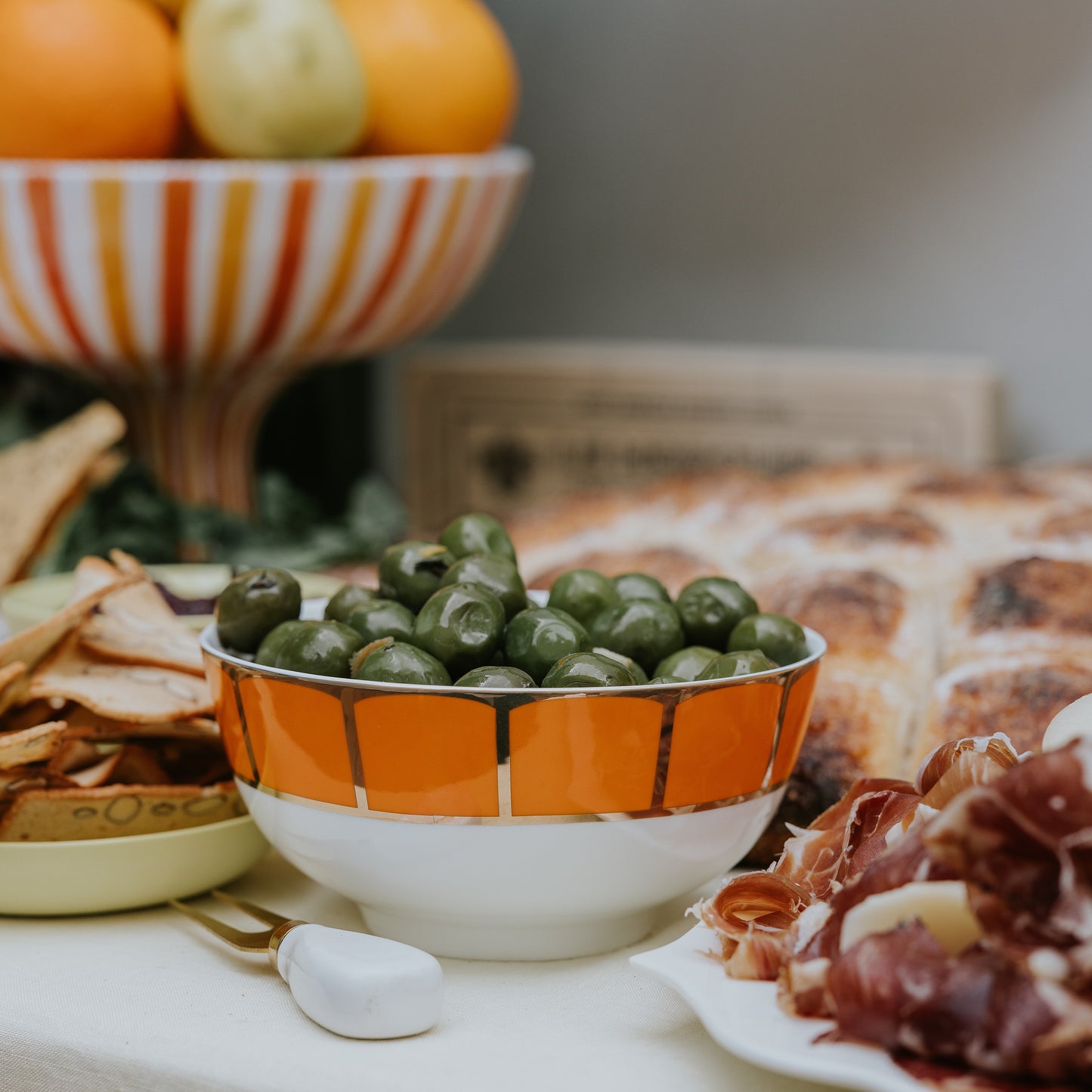 Sicily Dinner Bowl in Blood Orange