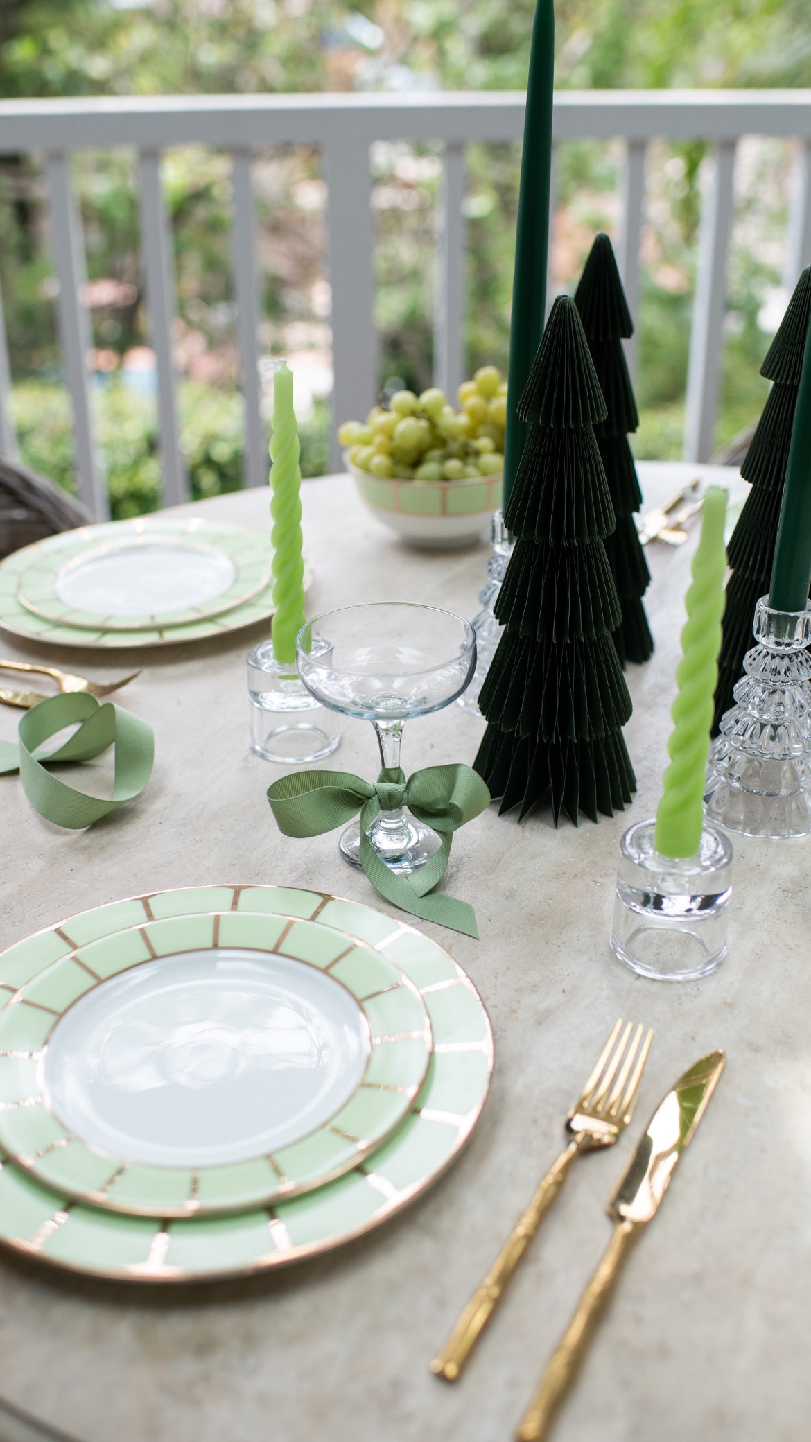 Sicily 3 Piece Dinner Set in Pistachio Green (Set of 6)