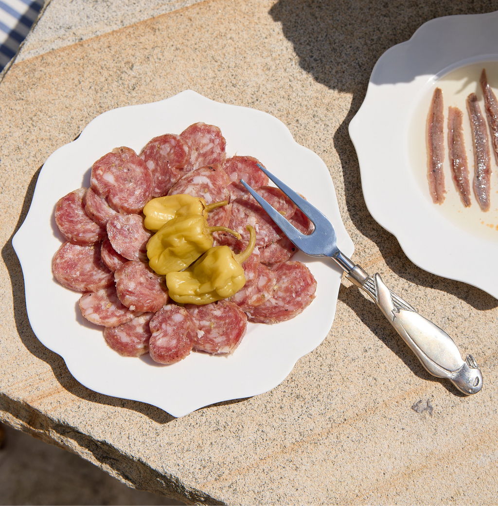 White Porcelain Visconti Side Plate Set (12pc)