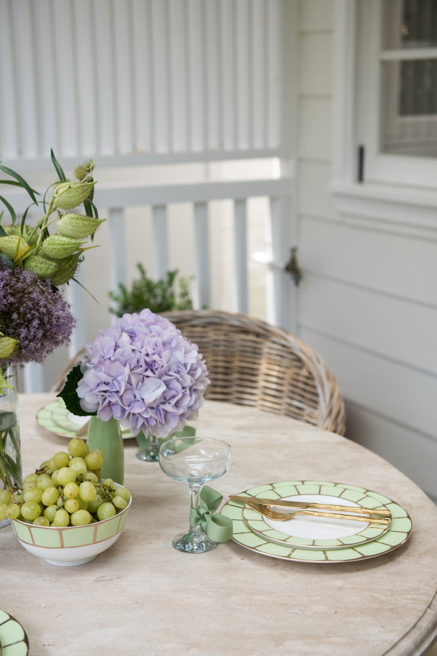 Sicily 3 Piece Dinner Set in Pistachio Green (Set of 6)