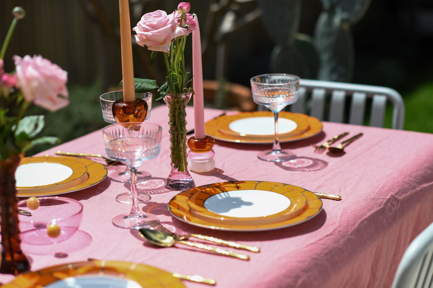 Sicily 2 Piece Dinner Set in Blood Orange