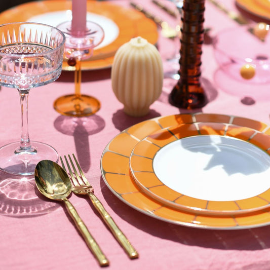 Sicily Side Plates in Blood Orange (Set of Four)