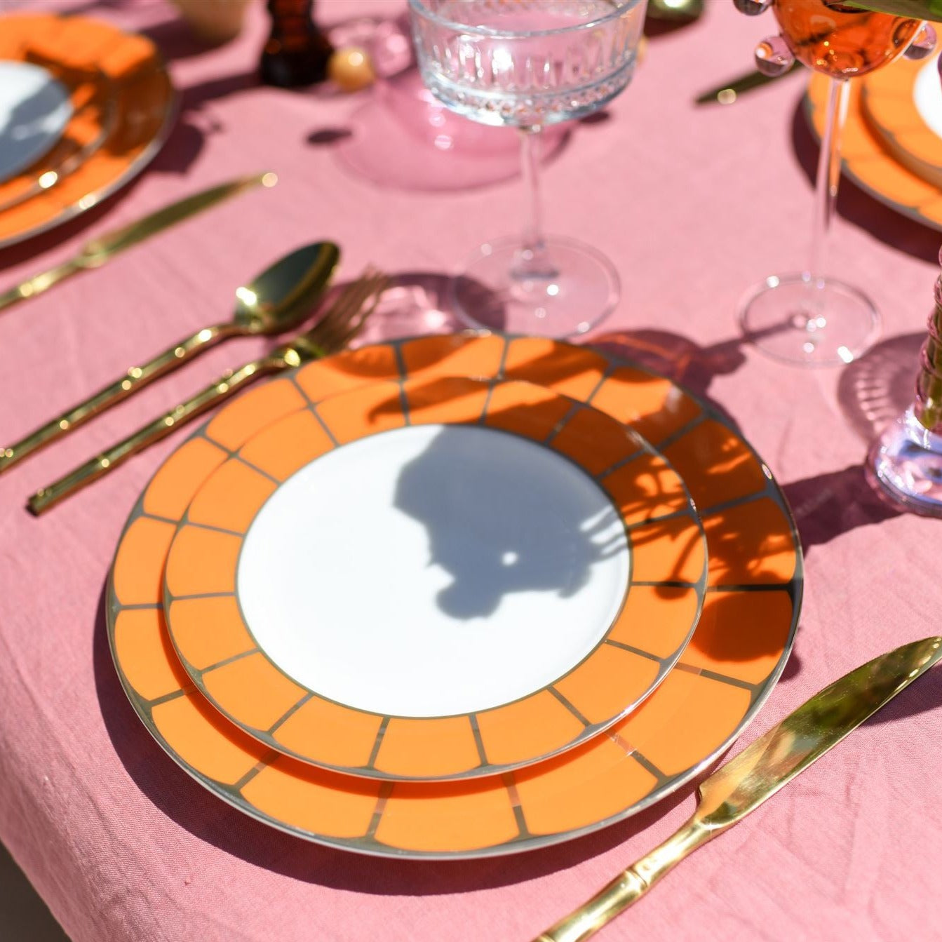 Sicily 2 Piece Dinner Set in Blood Orange