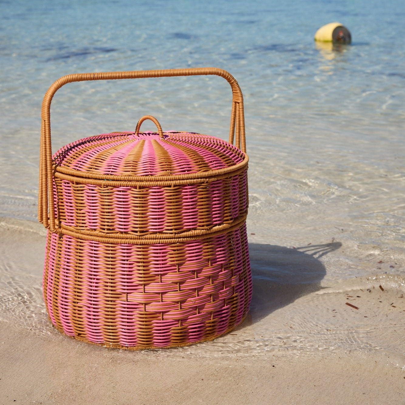 Pinky's Round Picnic Basket