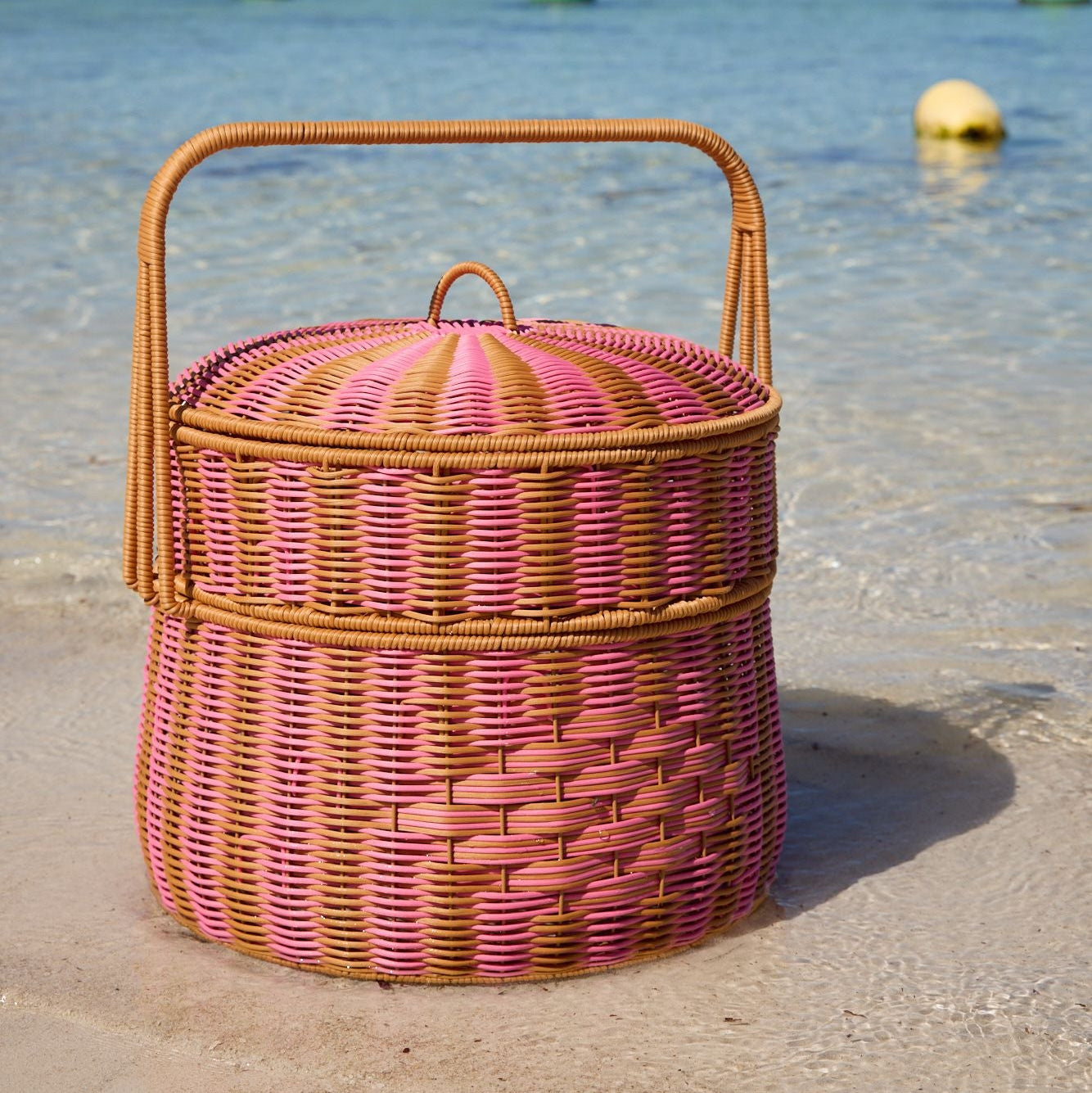 Pinky's Round Picnic Basket