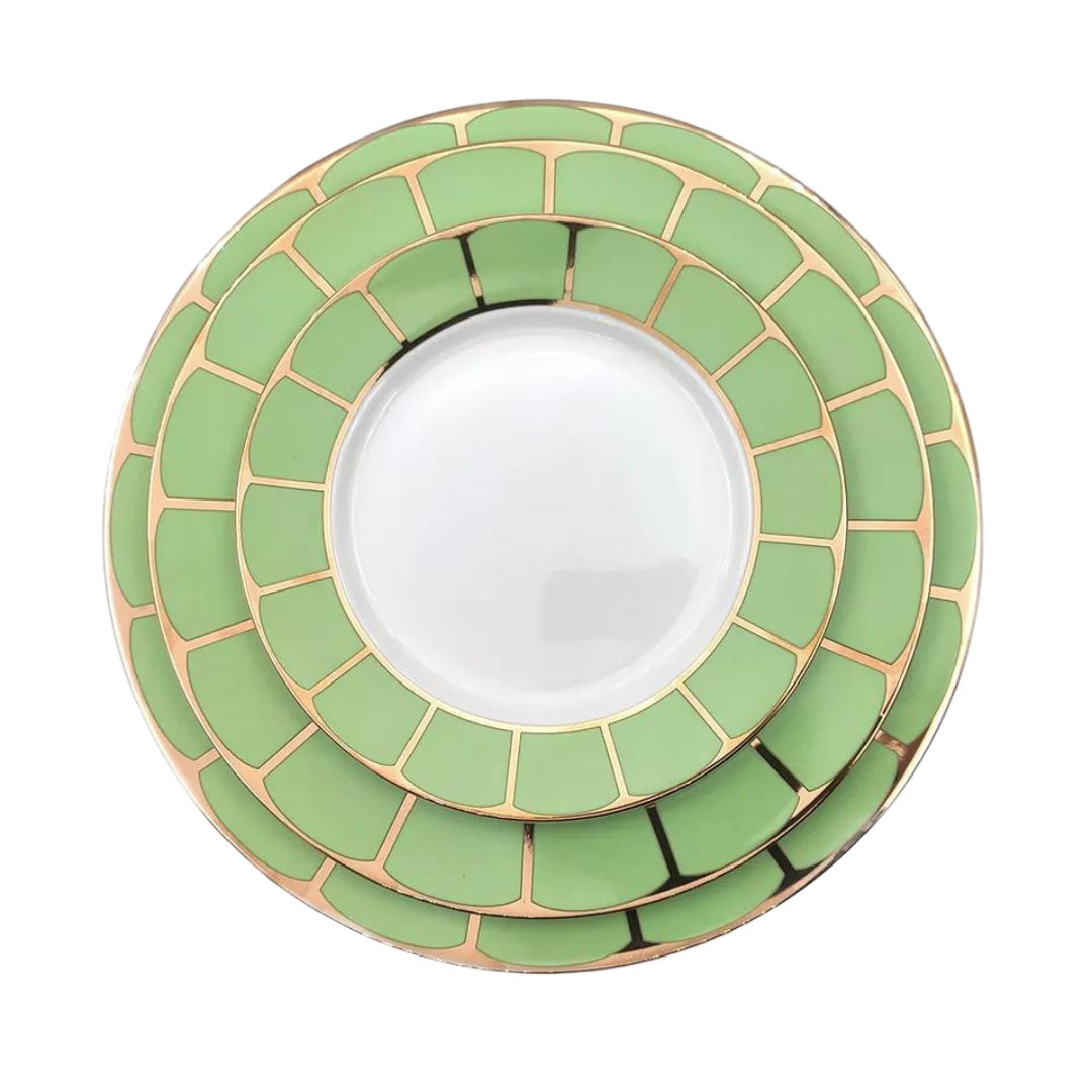 Sicily Dinner Set in Pistachio Green (Set of 6) - LA CASA HOMEWARES