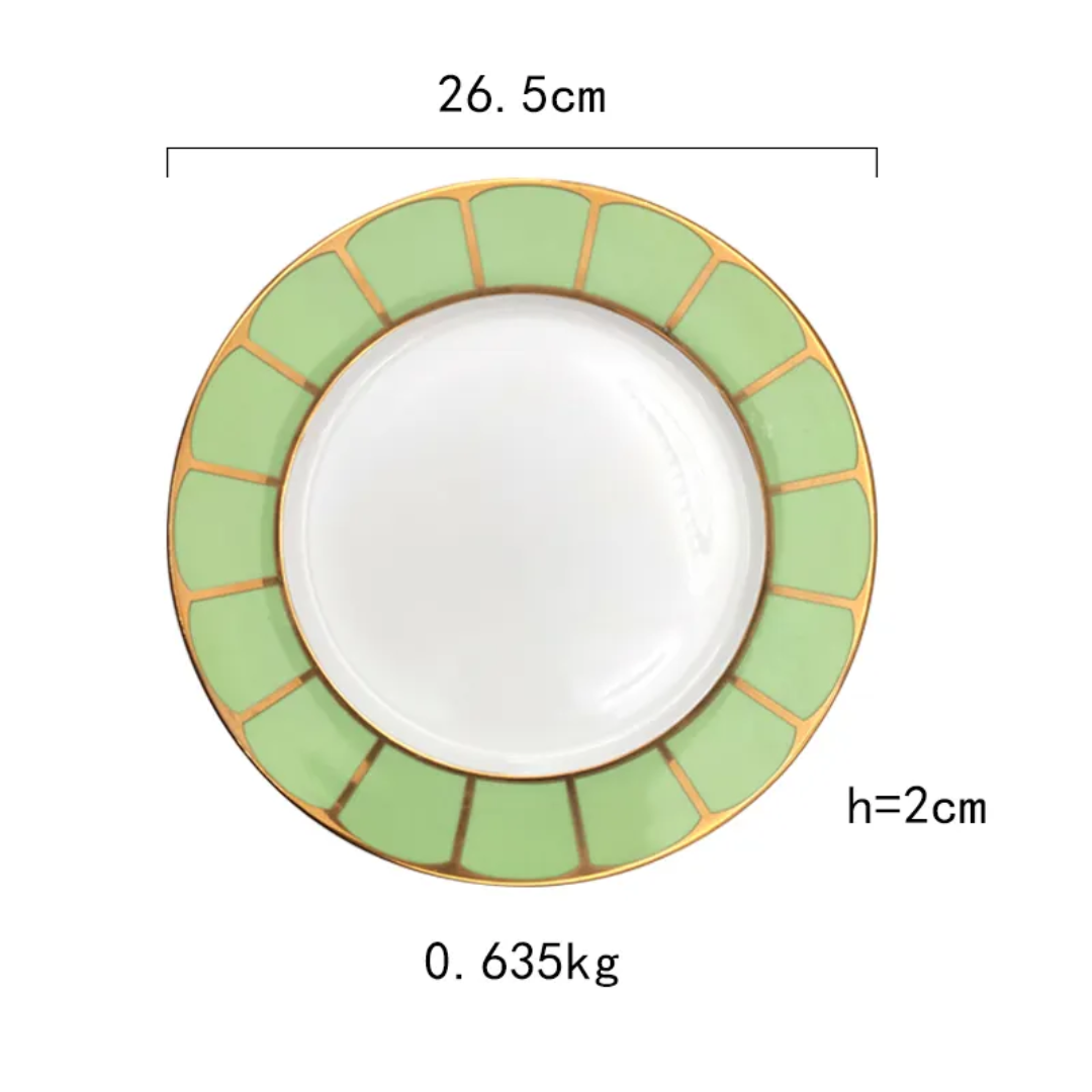 3 Piece Sicily Dinner Set in Pistachio Green (Pre-Order) - LA CASA HOMEWARES